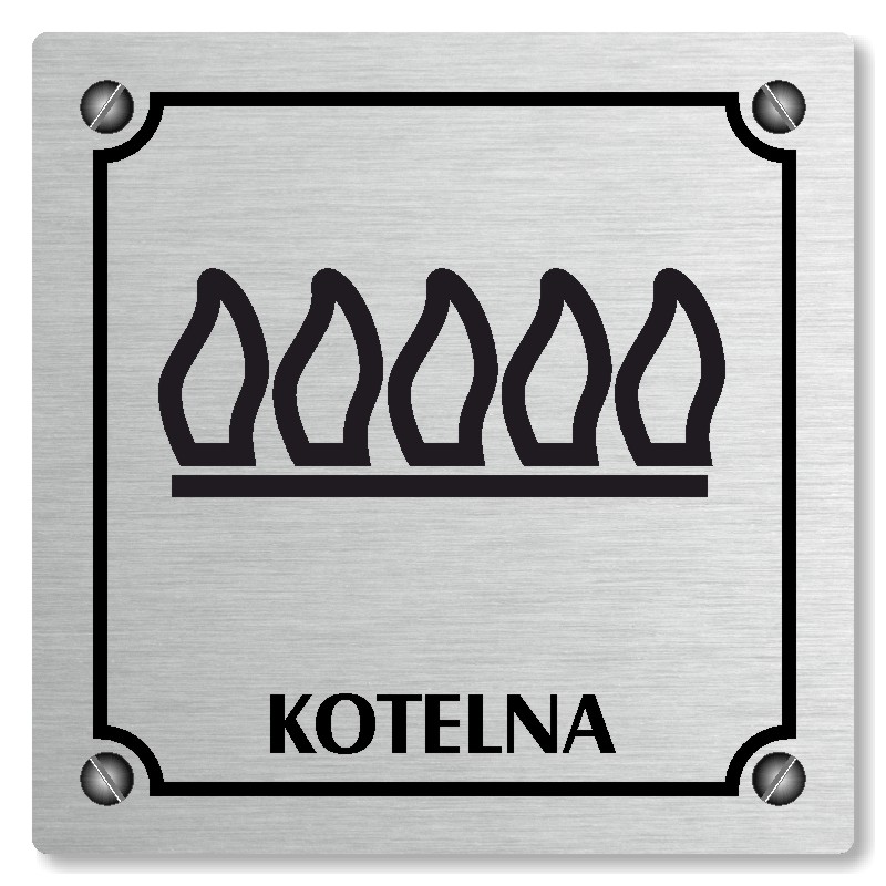 Kotelna, 80x80mm, stříbrná, Kansas